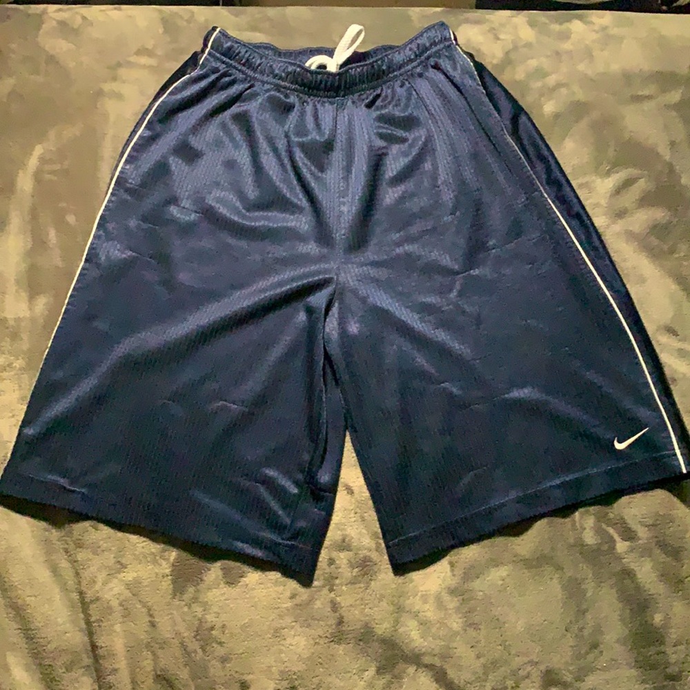 Nike blue basketball shorts